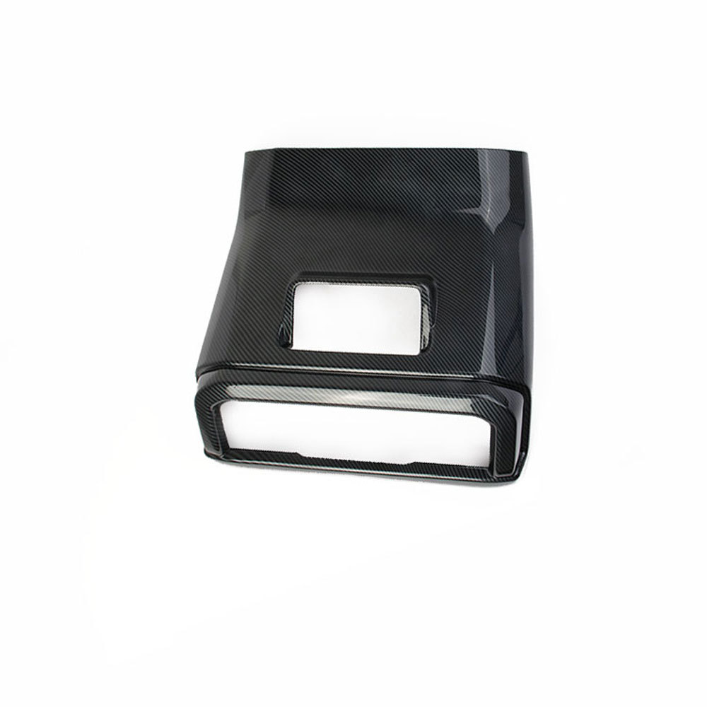 适用于21+福特猛禽F150改装框后排出风口防踢板碳纤汽车配件用品